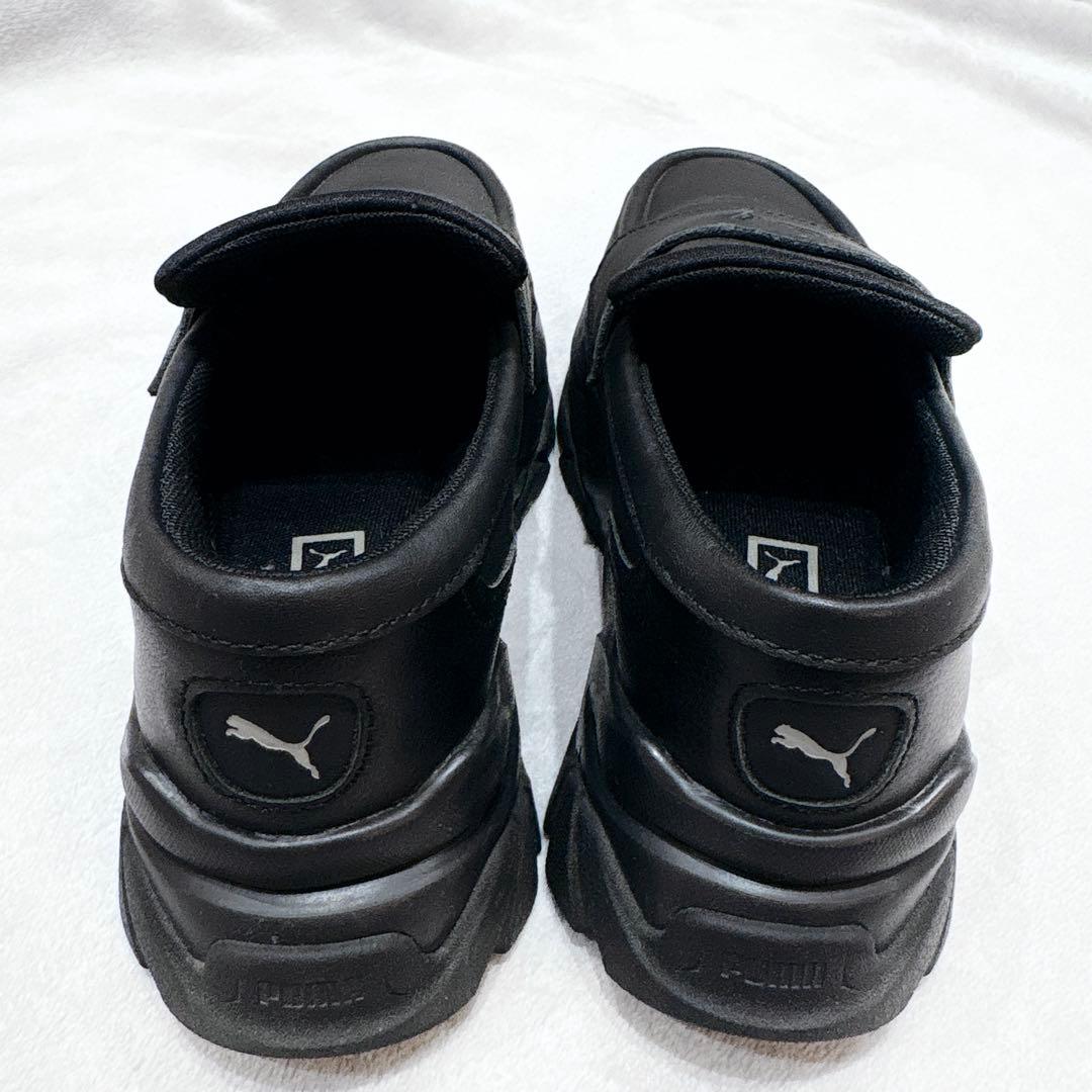 美品★ PUMA プーマ ウィメンズ ローファー　22cm 黒　ブラック