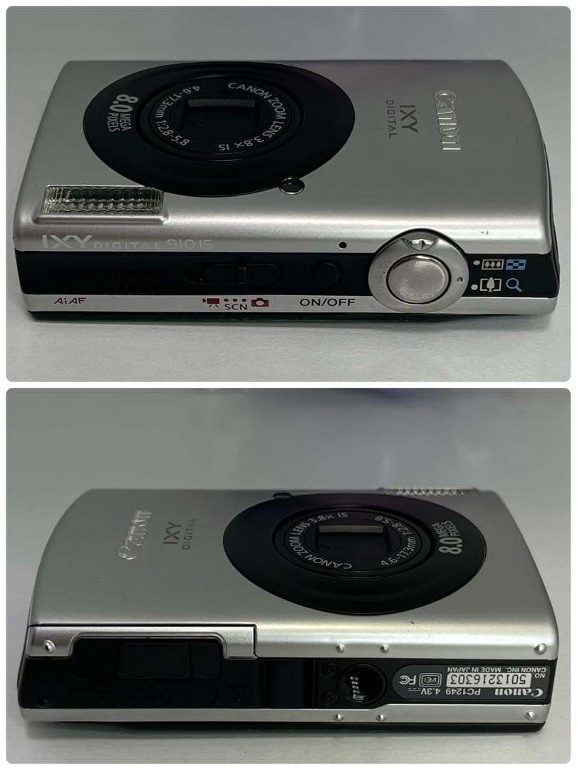 【CCDセンサー】Canon IXY 910 IS シルバー　オールドコンデジ