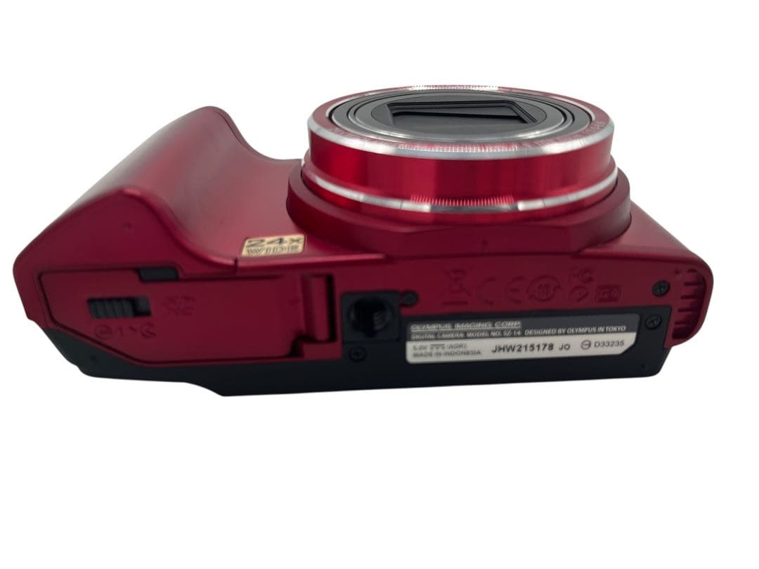OLYMPUS SZ-14 デジタルカメラ レッド デジカメ オリンパス 24倍