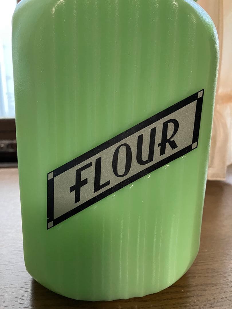 ファイヤーキング調　ジェダイグリーン FLour保存容器　キャニスター
