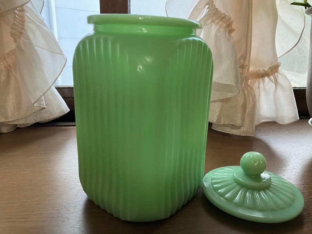 ファイヤーキング調　ジェダイグリーン FLour保存容器　キャニスター