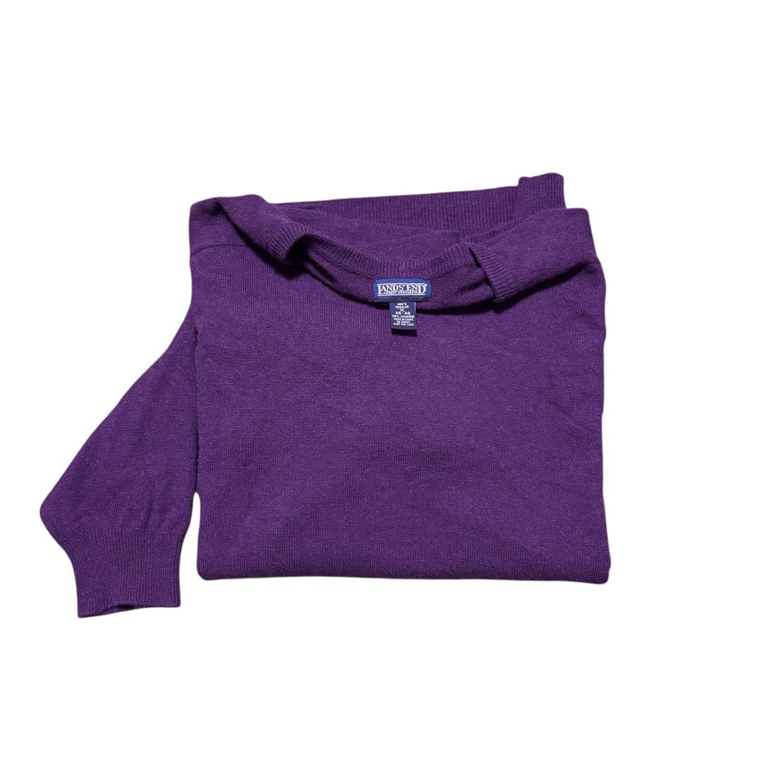 希少　90s LAND'S END ランズエンド ニット セーター カシミア