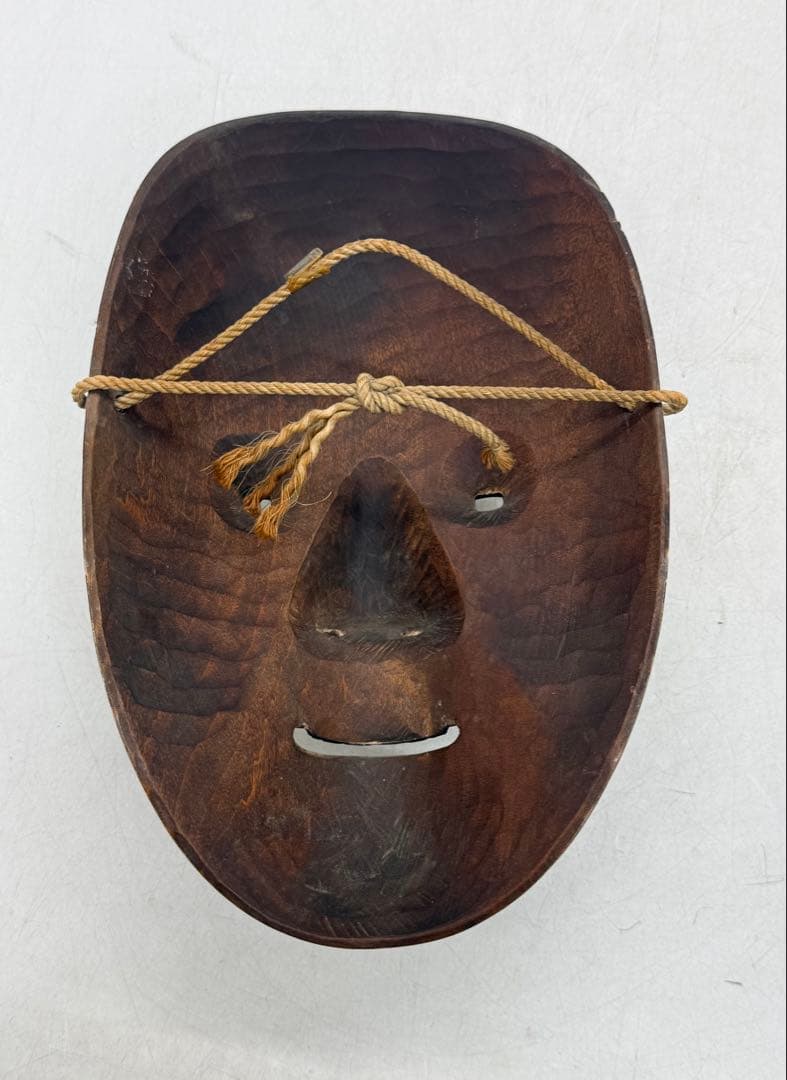 能面　増女　木彫　お面　女神　天女　送料込み260203