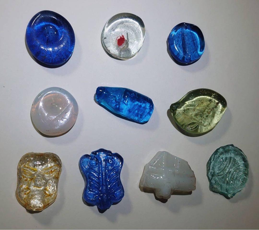 型押しおはじき ラムネ含む