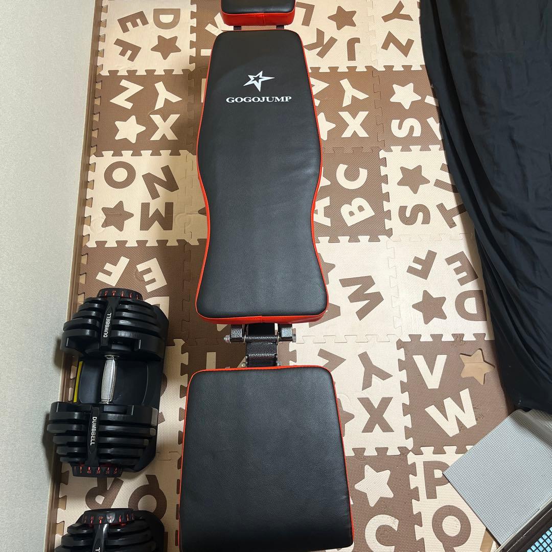 受け取り限定 ダンベル40kg×2個 トレーニングベンチセット