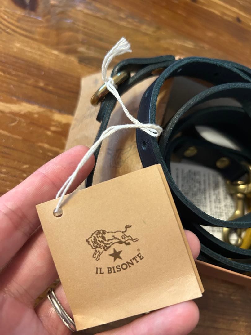 未使用 イルビゾンテ ドッグリード 緑