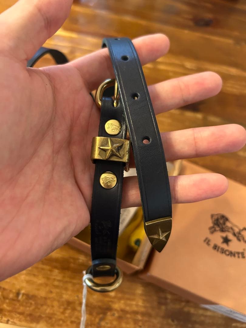 未使用 イルビゾンテ ドッグリード 緑