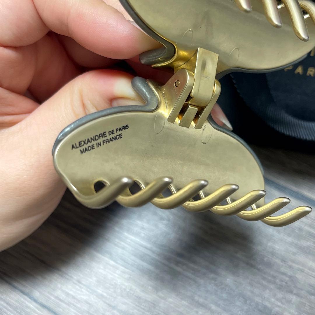 【美品】アレクサンドルドゥパリ Mクリップ グレー