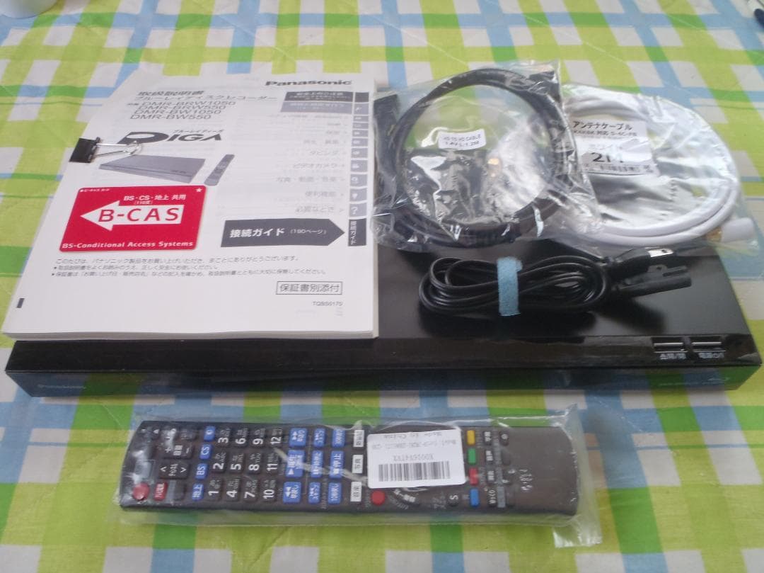 Panasonic　DIGA　ブルーレイレコーダー　DMR-BRW550