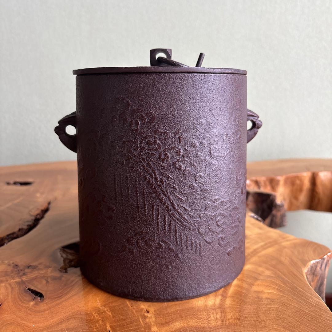 雲龍窯 高橋敬典造 茶道用釡 釜かん付き 茶道具 共箱