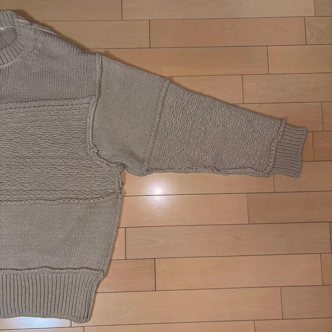 【Name.】21AW PATCHWORK KNIT SWEATER 1