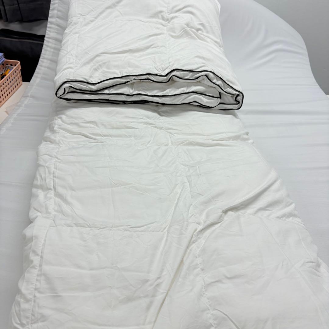 31開封済み　羽毛布団　セミダブル　掛け布団　100％羽毛1.4kg　RDS認証