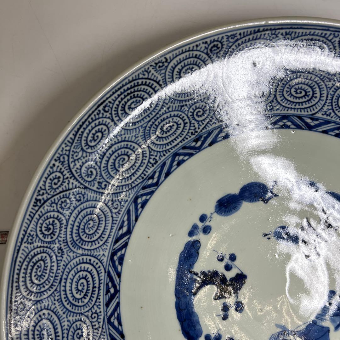 専用　古伊万里　蛸唐草大皿　幅約45cm 東K 8-0202④ タサユサ
