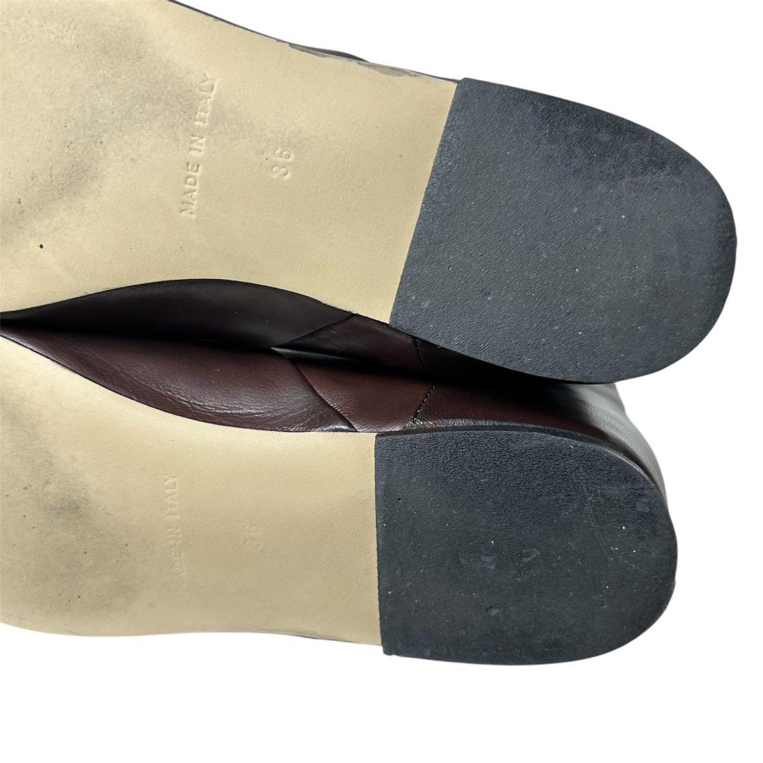 【箱付き】CORSOROMA9 ロングブーツ インヒール ブラウン