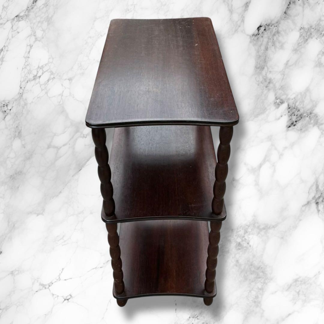 Najico 木製3段ラック 幅58×奥行31×高さ67cm ダークブラウン