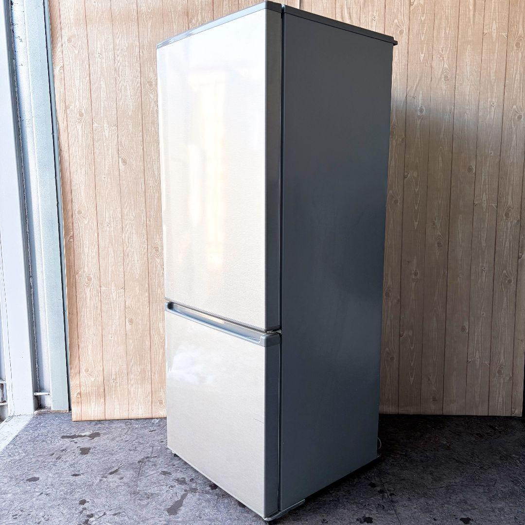 配送設置無料！おしゃれグレー純正AQUA大容量スリム冷蔵庫！完動超美品！