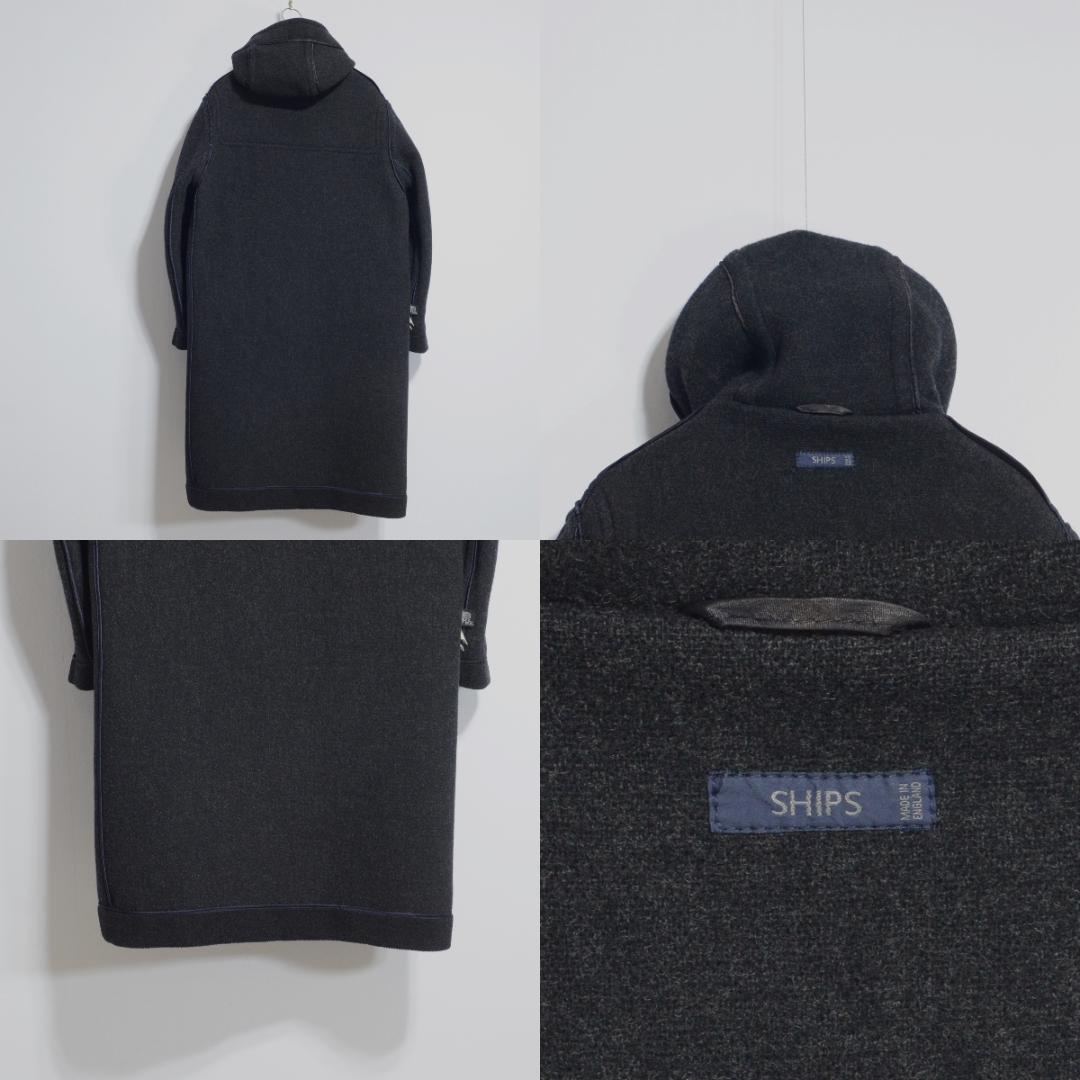 超極上品 チベット社 ムーアブルックカットパイル ダッフルコート Hグレー 36