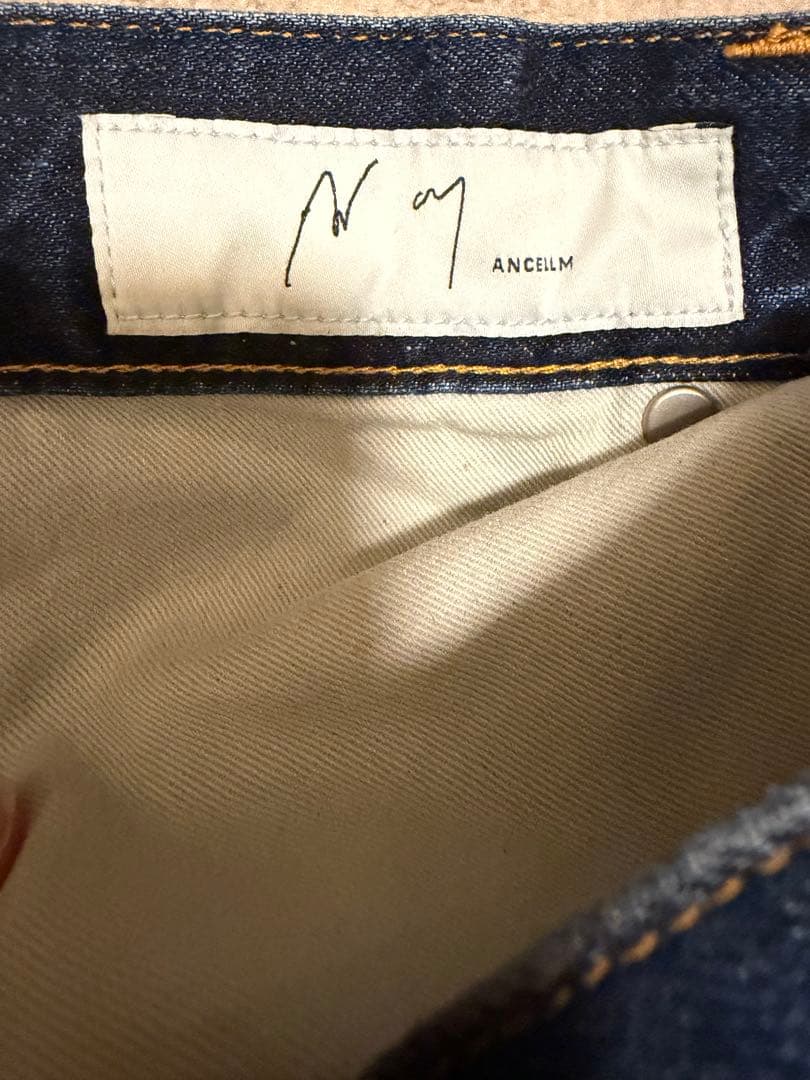 パンツ ancellm AGING WIDE 5P DENIM PANTS