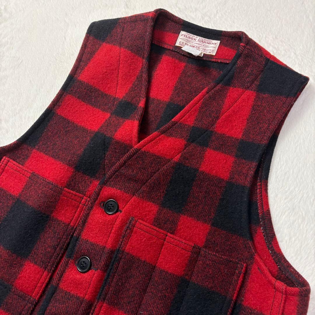 美品 USA製 FILSON GARMENT MACKINAW ベスト ジレ