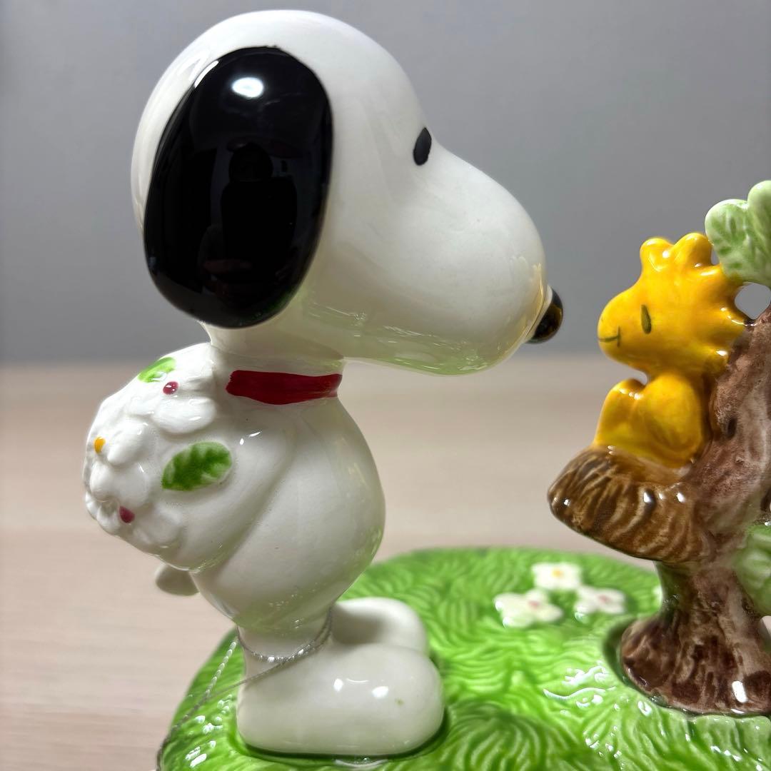PEANUTS スヌーピー オルゴール 陶器　ヴィンテージ　snoopy