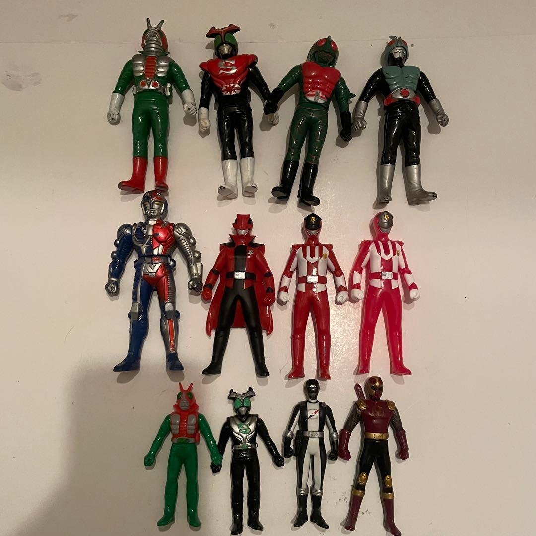 戦隊&仮面ライダー 他 ソフビ 70体 まとめ売り