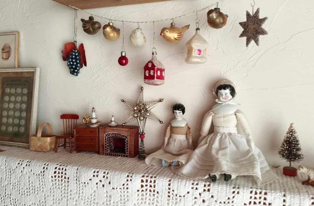 【ひまわり さま】vintage ornament ❀ かわいい 赤いおうち