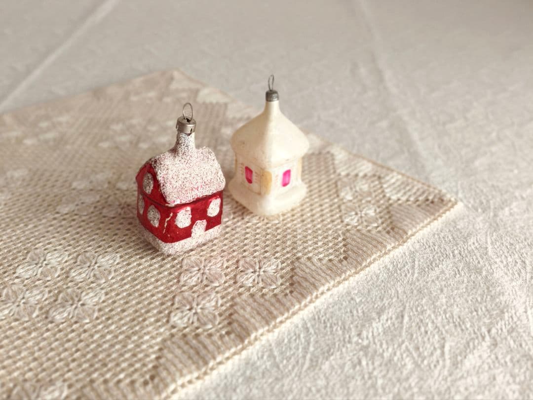 【ひまわり さま】vintage ornament ❀ かわいい 赤いおうち