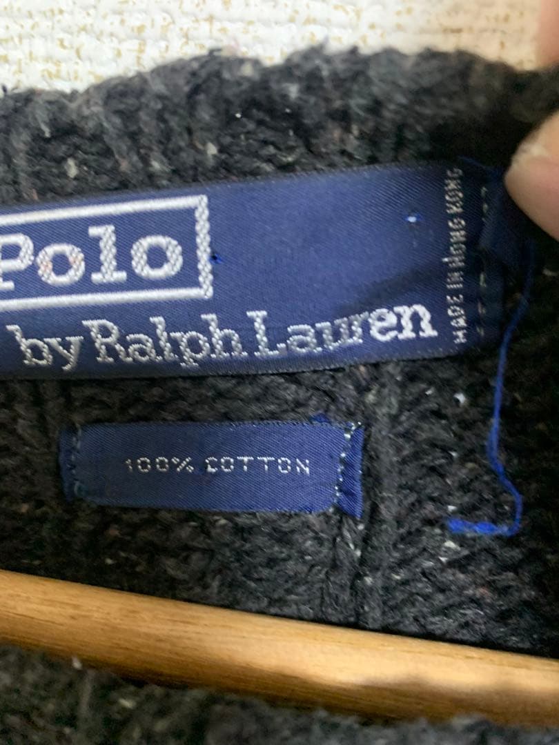 ラルフローレン　ネップ　コットンニット　90s ビンテージ
