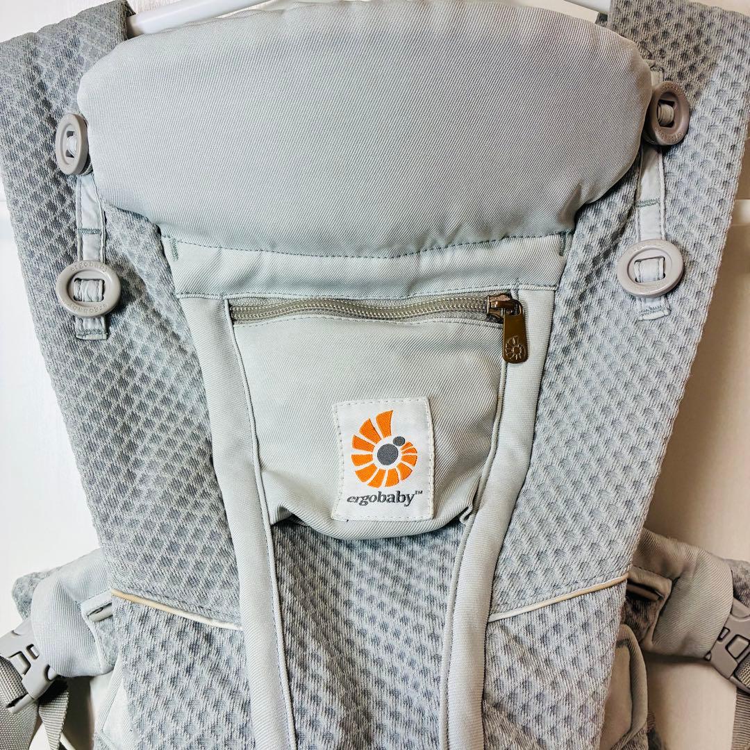 【状態良好】エルゴベビー 抱っこ紐 オムニブリーズ　パールグレー