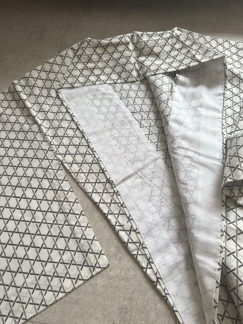 【mii⭐︎出品】浴衣/夏着物身丈154 裄63 帯揚げと帯締めのセット