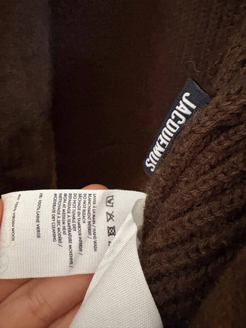 ば*あ様 JACQUEMUS ブラウン フード付きセーター