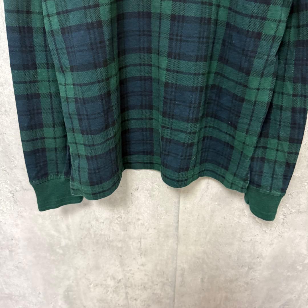 # POLO ポロ ラルフローレン ラガーシャツ 長袖ポロシャツ M チェック