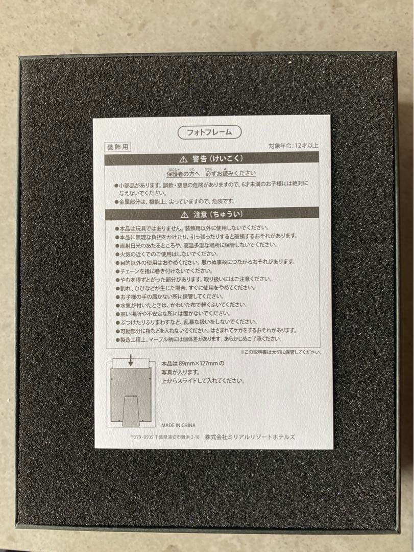 【 3月 3日までお値下げ】ホテルミラコスタ フォトフレーム　フレーム付きアート
