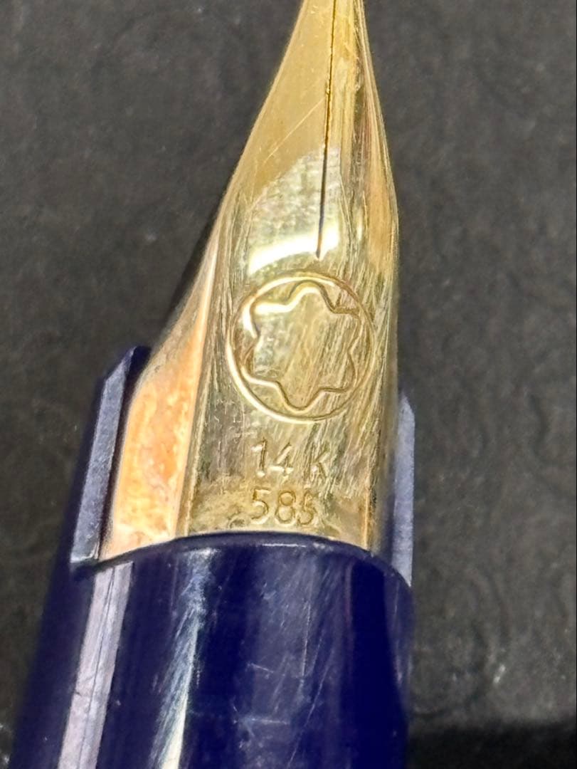 14K モンブラン 希少 レア　万年筆　ジェネレーション ブルー