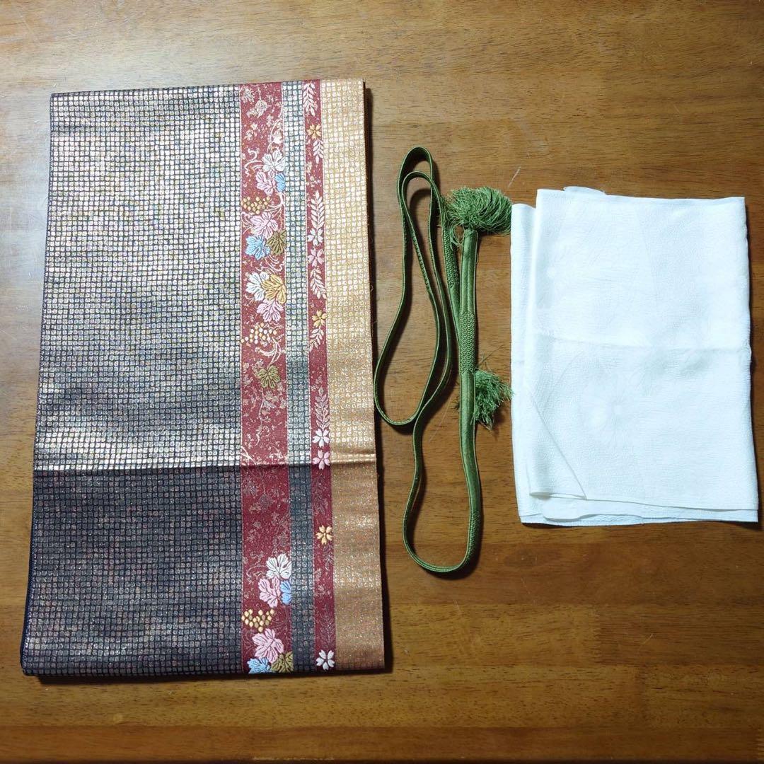 フ9977未使用近い　美品　袷　正絹　訪問着　フルセット