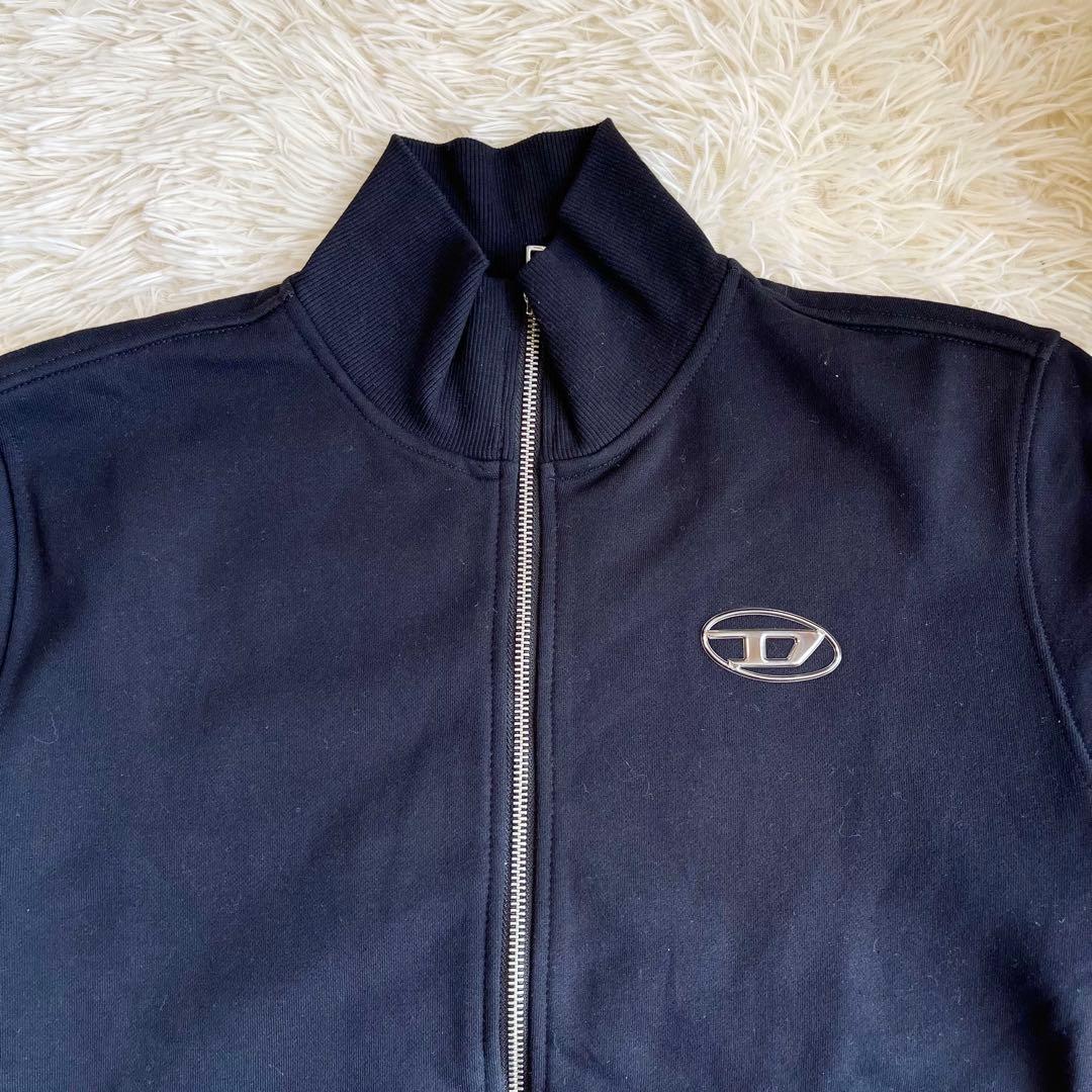 DIESEL ディーゼル ジップアップスウェット L ブラック