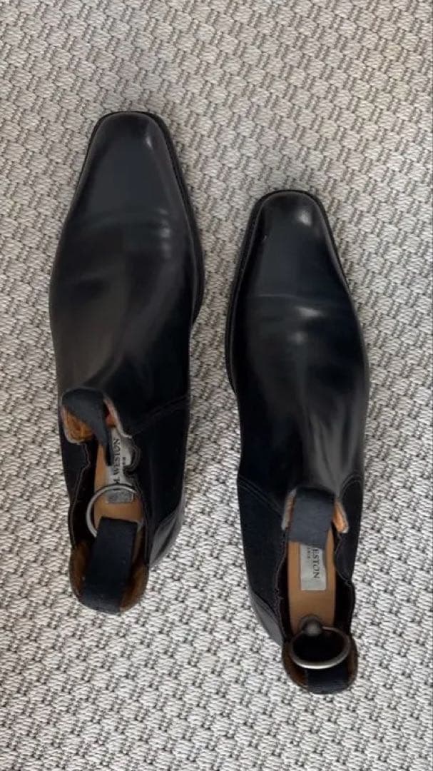 27日までで終了J.M.Weston チェルシーブーツ 収納袋とシューツリー付き