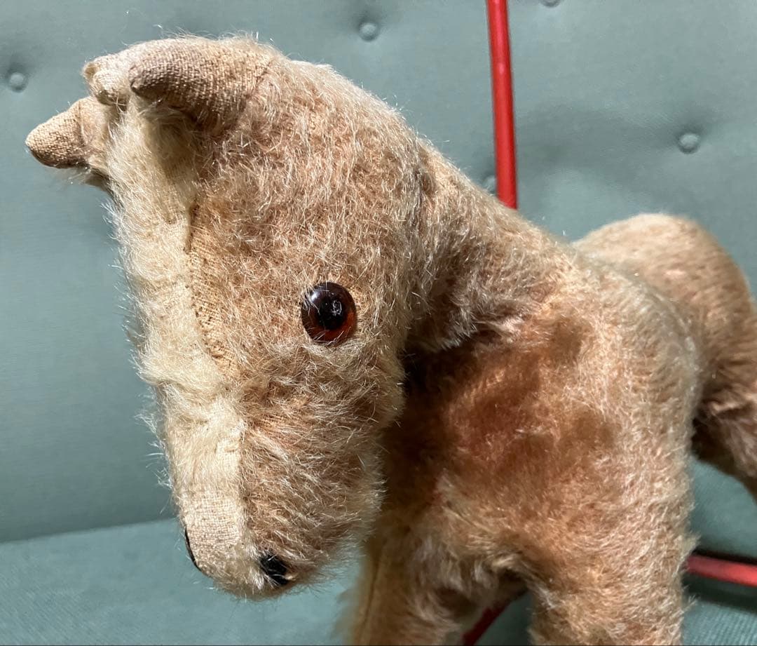 お馬さんのカート★チルターン　ぬいぐるみ馬 車輪付き　テディベア　アンティーク