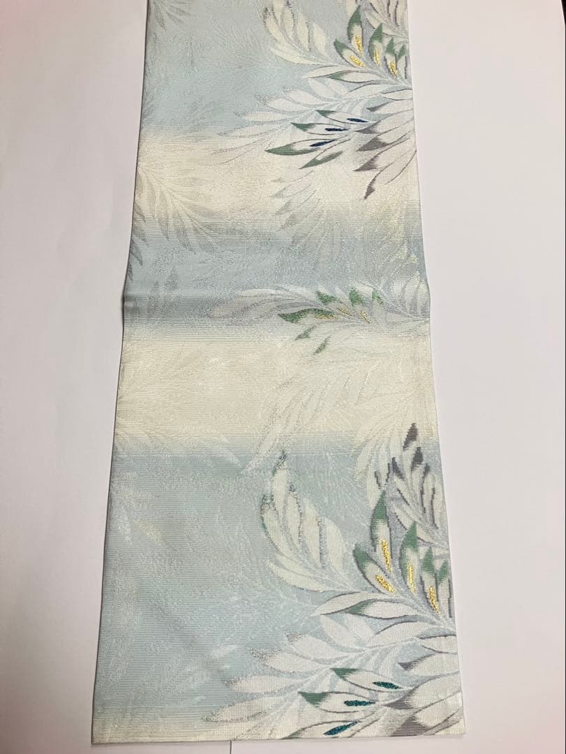 お仕立て上がり名古屋帯　新品未使用品　正絹　西陣織　No.349