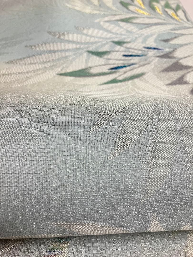 お仕立て上がり名古屋帯　新品未使用品　正絹　西陣織　No.349