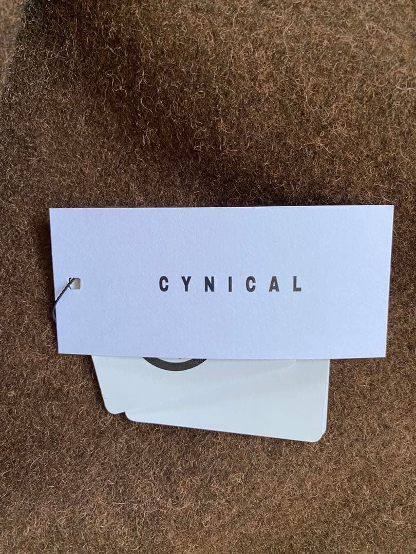 CYNICAL ボアスライバーニットリバーシブルコート　ジャケット　ブラウン