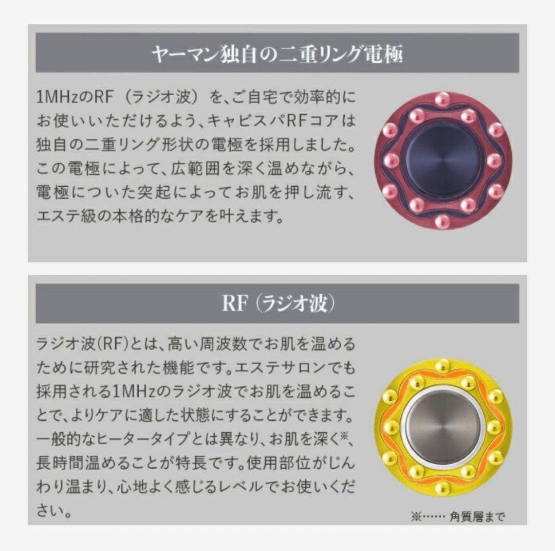 【美品】YA-MAN HRF-18　RFボーテ キャビスパRFコア エクストラ