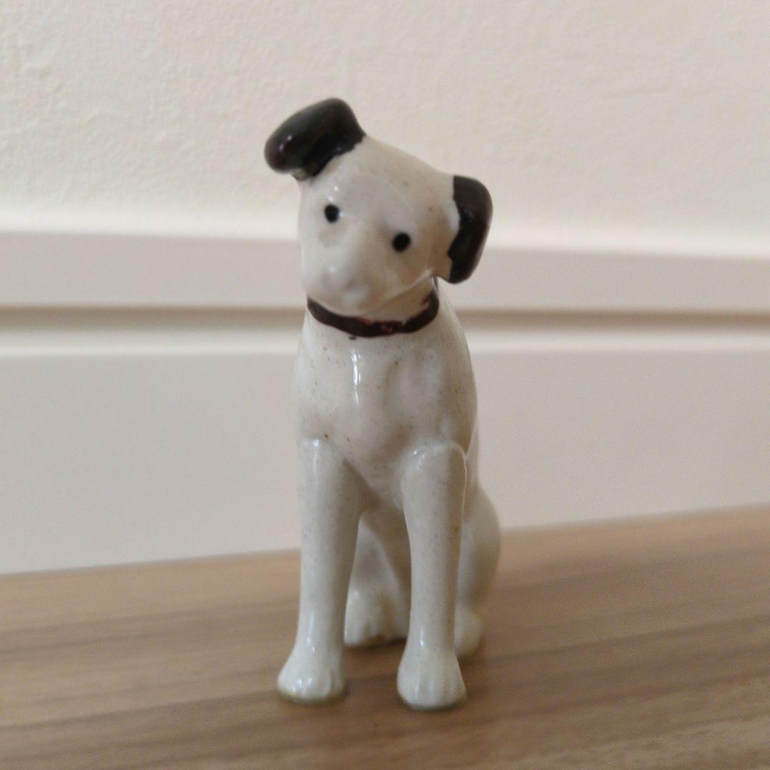 ビクター　陶器製犬の置物 大小セット　昭和レトロ