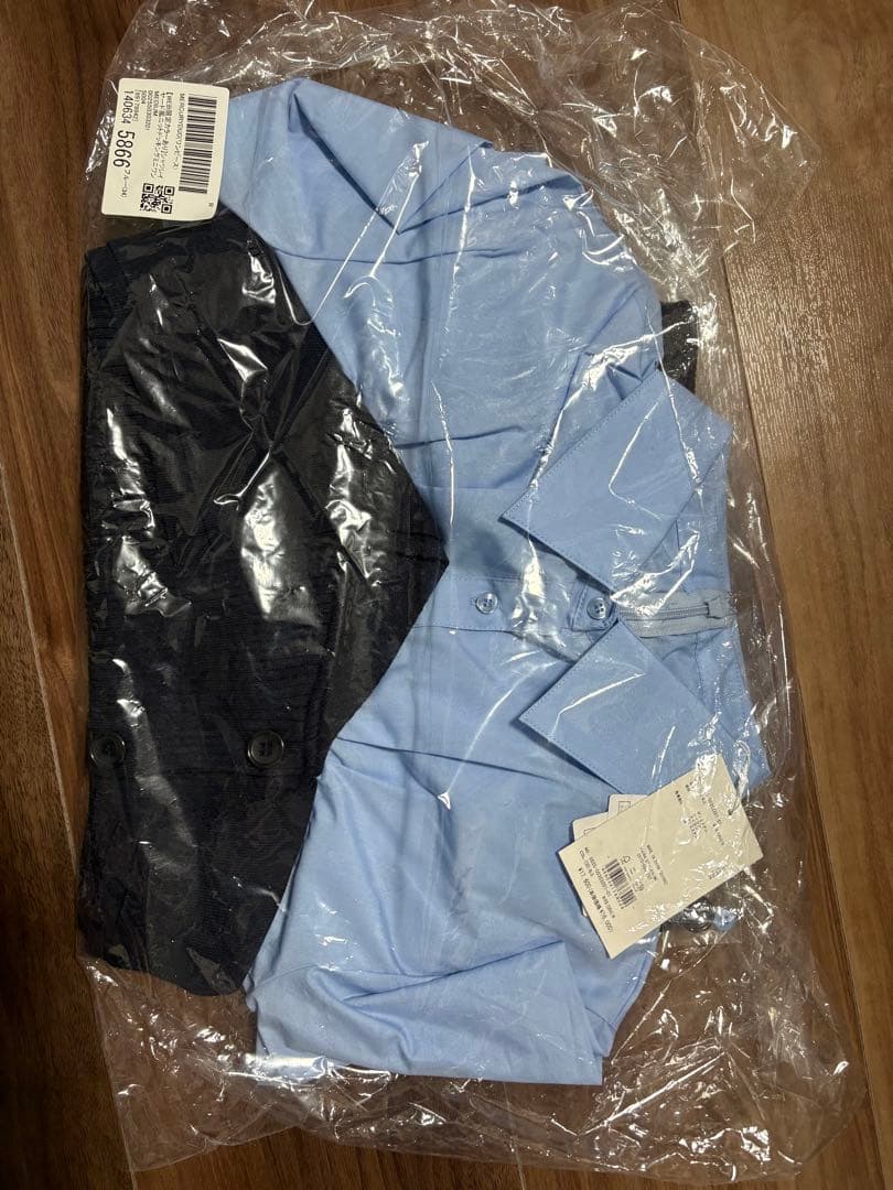 MERCURYDUOシャツレイヤード風ニットドッキングミニワンピース