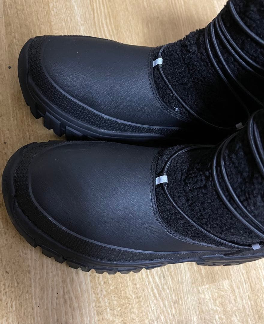 HUNTERファー付き防水ブーツ