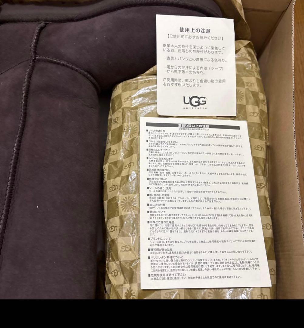 【新品】　UGG ムートンブーツ チョコレート 24cm
