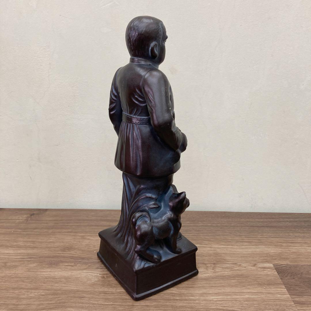 E-4 【希少】西郷隆盛 像 置物 （愛犬ツンと一緒に） 西郷どん 維新の三傑