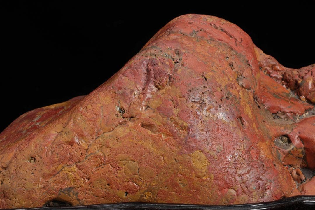 佐渡 赤玉石 在銘台座付 碧玉 赤石 鑑賞石 水石 飾石 天然石 11.9kg