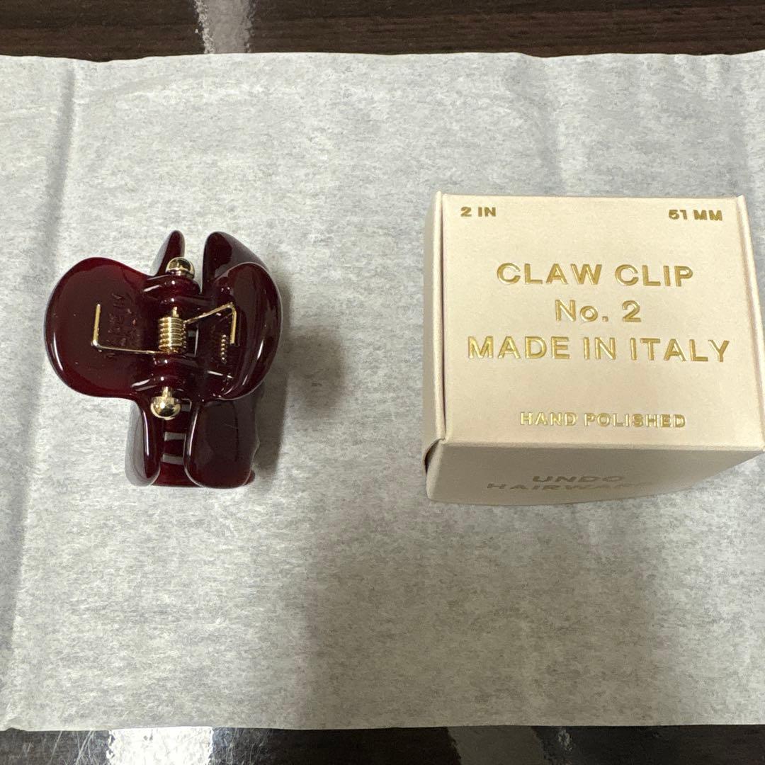 【Undo Hairware】No. 2 Claw クリップ ボルドー