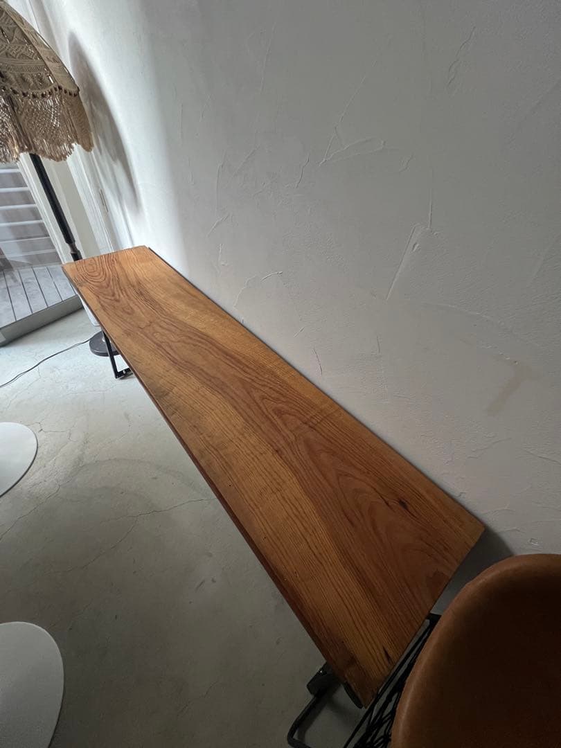 【お値引きしました】最高級松材一枚板オーダーメイドカウンターテーブル